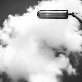 Saturday, April 18th, 2015 in Frankfurt - Number 109 of 366mm
Street light covered by a cloud