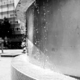 Thursday, May 14th, 2015 in Frankfurt - Number 135 of 366mm
Somebody is waiting left of the fountains at "Berger Strasse"