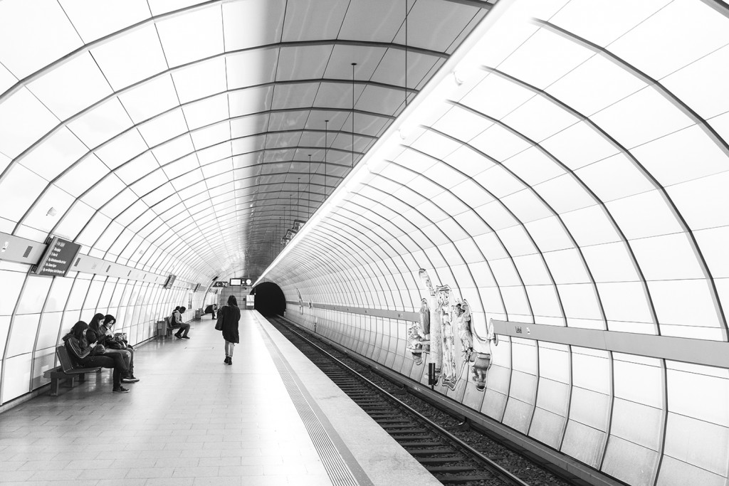 Thursday, July 30th, 2015 in Munich - Number 212 of 366mm Waiting for the train; subway station in Munich