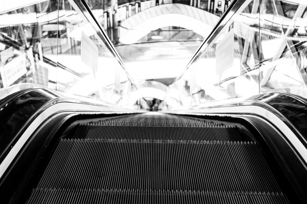 Wednesday, October 28th, 2015 in Frankfurt - Number 302 of 366mm MyZeil - Moving Stairs II